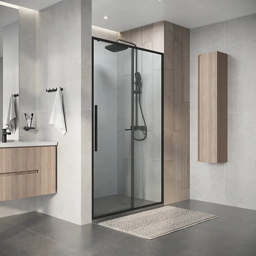 Душевая дверь Niagara Nova NG-34-11AGR (110х195) раздвижная, графит, стекло прозрачное Душевая дверь Niagara Nova NG-34-11AGR (110х195) раздвижная, графит, стекло прозрачное