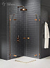 Картинка анонса товара «душевой уголок new trendy avexa copper brushed 110x120x200 exk-3684 брашированная медь»