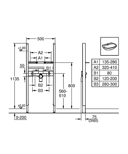 Инсталляция для раковины GROHE Rapid SL (38731000) Инсталляция для раковины GROHE Rapid SL (38731000)