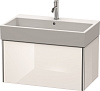 Картинка анонса товара «тумба под раковину duravit xsquare xs409502222 подвесная 78 см белая глянцевый»