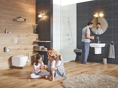 Унитаз подвесной GROHE Euro Ceramic с гигиеническим покрытием, альпин-белый (3932800H) Унитаз подвесной GROHE Euro Ceramic с гигиеническим покрытием, альпин-белый (3932800H)