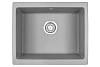 Кухонная мойка Granula 5551, АЛЮМИНИУМ, кварц 550х460