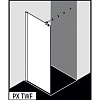 Картинка анонса товара «душевая перегородка kermi walk-in pasa px twf/g (1400 mm) px twf/g 14020 vpk»
