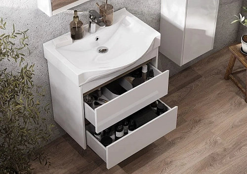 Тумба под раковину Aquaton Нортон 65 белая 1A248801NT010 Тумба под раковину Aquaton Нортон 65 белая 1A248801NT010