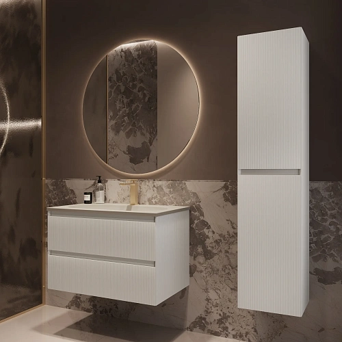 Тумба под раковину Vincea Welle 800 подвесная, белый матовый софт-тач Тумба под раковину Vincea Welle 800 подвесная, белый матовый софт-тач