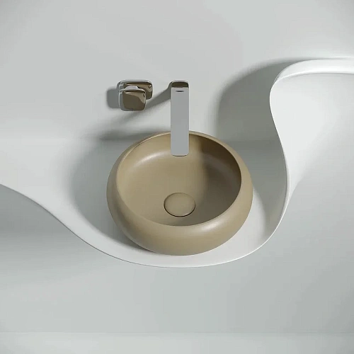 Раковина Ceramica Nova ELEMENT CN6050MC Капучино матовый накладная Раковина Ceramica Nova ELEMENT CN6050MC Капучино матовый накладная