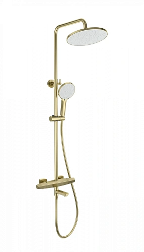 Душевая система Wonzon & Woghand с термостатом, брашированное золото (WW-B3046-A1-BG) Душевая система Wonzon & Woghand с термостатом, брашированное золото (WW-B3046-A1-BG)