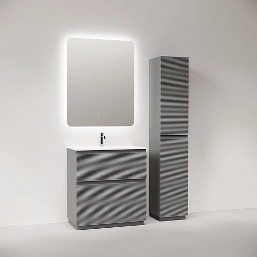 Тумба под раковину SANCOS Folk Floor FL80FES 790х445х850 Ergraut soft, напольная Тумба под раковину SANCOS Folk Floor FL80FES 790х445х850 Ergraut soft, напольная