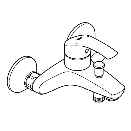 Смеситель для ванны GROHE Eurosmart New, хром (33300002) Смеситель для ванны GROHE Eurosmart New, хром (33300002)