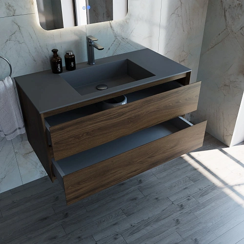 Тумба под раковину Vincea Luka 1000 VMC-2L100CO подвесная, C.Oak Тумба под раковину Vincea Luka 1000 VMC-2L100CO подвесная, C.Oak