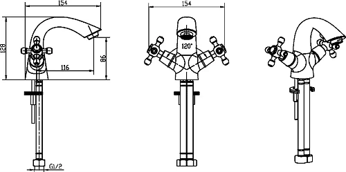 Смеситель для раковины Boheme Сamelia 311-Camelia Смеситель для раковины Boheme Сamelia 311-Camelia