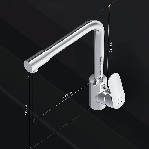 Смеситель для кухни AM.PM Like F8005700 с каналом для питьевой воды, хром Смеситель для кухни AM.PM Like F8005700 с каналом для питьевой воды, хром