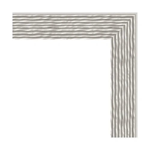 Зеркало в багетной раме Evoform Definite BY 3006 38 x 48 см, волна алюминий Зеркало в багетной раме Evoform Definite BY 3006 38 x 48 см, волна алюминий