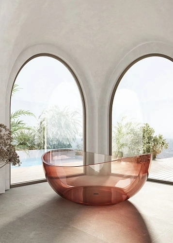 Ванна отдельностоящая ABBER AT9705Koralle 150x150 универсальная, розовый полиэфирная смола Ванна отдельностоящая ABBER AT9705Koralle 150x150 универсальная, розовый полиэфирная смола