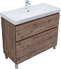 Тумба с раковиной Aquanet Алвита new 100 00345682 напольная дуб веллингтон табак