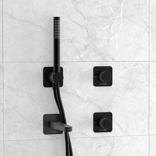 Смеситель для ванны WasserKRAFT A5251.299.301.302.242.217 встраиваемый черный Смеситель для ванны WasserKRAFT A5251.299.301.302.242.217 встраиваемый черный