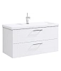 Тумба под раковину AQWELLA Manchester 100см MAN01102 подвесная, белая