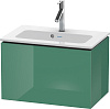 Картинка анонса товара «тумба под раковину duravit l-cube lc615600303 подвесная 62 см нефритовый глянцевый»