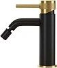Смеситель для биде Allen Brau Priority 5.31A04-31GB (с донным клапаном) черный/золото