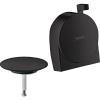 Картинка анонса товара «верхняя часть слив-перелива hansgrohe exafill s 58117670 на ванну, с набором воды, матовый черный»