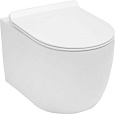 Детальная картинка товара «унитаз подвесной aquanet rimless cetus-w bl-102n-wht cetus-w с сиденьем»