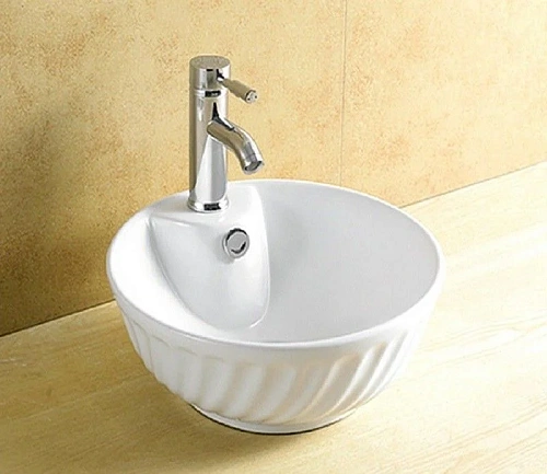 Раковина CeramaLux 9074 накладная, белый Раковина CeramaLux 9074 накладная, белый