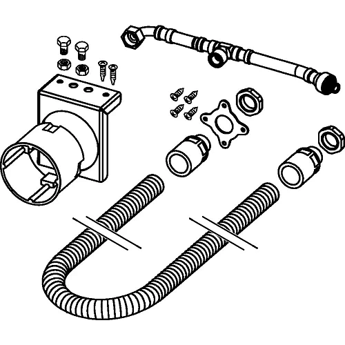 Монтажный комплект TECE TECEprofil 9880034 для подключения унитаза-биде Монтажный комплект TECE TECEprofil 9880034 для подключения унитаза-биде