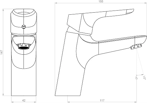 Смеситель для раковины STWORKI Малвик by Damixa Малвик HFMA21000 хром 573310 Смеситель для раковины STWORKI Малвик by Damixa Малвик HFMA21000 хром 573310