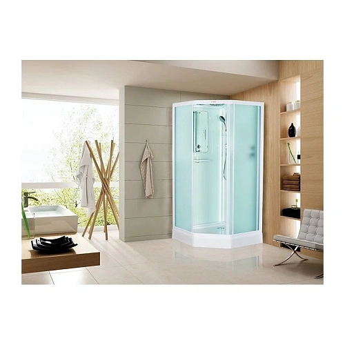 Душевая кабина Esbano ELEGANCIA (ESKL100PR) пятиугольная с крышей и LED освещением ESBANO-L100PR 100x100x210см Душевая кабина Esbano ELEGANCIA (ESKL100PR) пятиугольная с крышей и LED освещением ESBANO-L100PR 100x100x210см