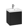 Картинка анонса товара «тумба под раковину villeroy &amp; boch subway 3.0 volcano black / volcano black c58201vl»