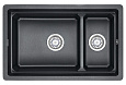 Кухонная мойка Granula KS-7304U, ШВАРЦ (чёрный металлик), кварц 730х450 Кухонная мойка Granula KS-7304U, ШВАРЦ (чёрный металлик), кварц 730х450