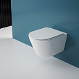 Детальная картинка товара «унитаз подвесной esbano clavel-53t (esupclav53tw) white 530x360x360 с крышкой микролифт»