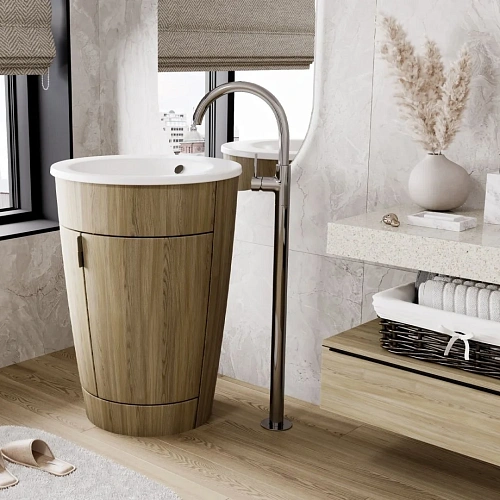 Смеситель для раковины WasserKRAFT Main 4153 Напольный хром Смеситель для раковины WasserKRAFT Main 4153 Напольный хром