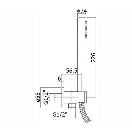 Душевой гарнитур Paffoni Master ZDUP094ST Душевой гарнитур Paffoni Master ZDUP094ST