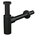 Сифон для раковины AlcaPlast A400BLACK черный матовый Сифон для раковины AlcaPlast A400BLACK черный матовый