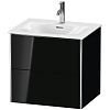 Картинка анонса товара «тумба под раковину duravit xsquare xs432204040 подвесная 61 см черный глянцевый»