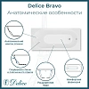 Ванна из искусственного камня Delice Bravo 180х70 DLR330064RB-M матовая с черными ручками Ванна из искусственного камня Delice Bravo 180х70 DLR330064RB-M матовая с черными ручками