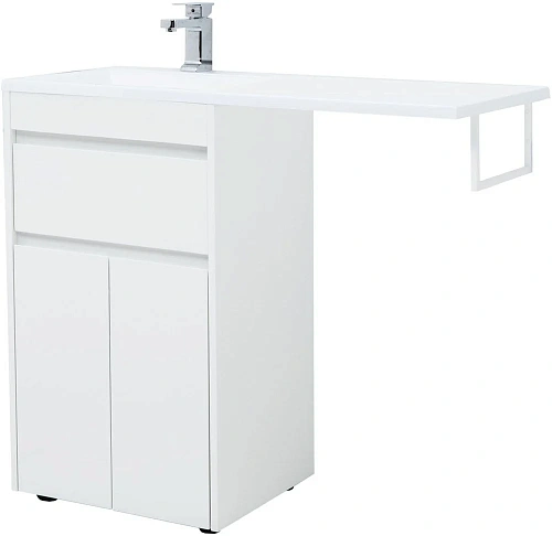 Тумба под раковину Aquanet Токио 48 белый (напольная, 1 ящик, 2 дверцы) 00237744 Тумба под раковину Aquanet Токио 48 белый (напольная, 1 ящик, 2 дверцы) 00237744