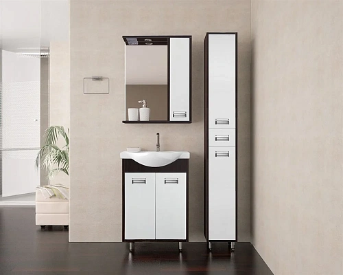 Зеркальный шкаф Style Line Стиль-60 с подсветкой ЛС-00000088 Зеркальный шкаф Style Line Стиль-60 с подсветкой ЛС-00000088