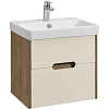 Тумба под раковину Aquaton Оливия 55 бежевый, дуб велл 1A254201OLVG0