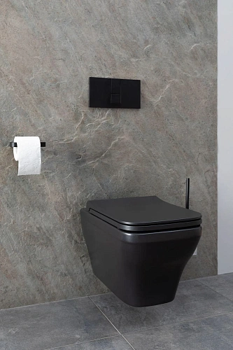 Унитаз подвесной Allen Brau Infinity 4.21011.31 с крышкой, черный матовый Унитаз подвесной Allen Brau Infinity 4.21011.31 с крышкой, черный матовый