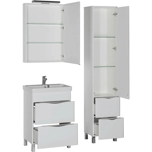 Комплект мебели Aquanet Орлеан 60 белый 00183184 Комплект мебели Aquanet Орлеан 60 белый 00183184