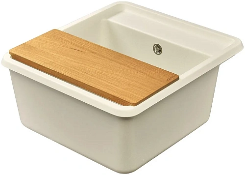 Кухонная мойка Aquaton Беллис 57 1A724932BS240 из литого мрамора, жемчуг Кухонная мойка Aquaton Беллис 57 1A724932BS240 из литого мрамора, жемчуг