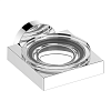Картинка анонса товара «мыльница keuco edition 90 19055019000 с держателем, подвесная, хрусталь/латунь»