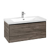 Картинка анонса товара «тумба под раковину villeroy &amp; boch subway 3.0 с подсветкой stone oak / stone oak c569l1rk»