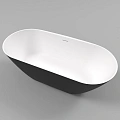 Ванна из искусственного камня WHITECROSS Coral X 170x77 (черный/белый мат) искусственный камень 0203 0203.170077.20100 Ванна из искусственного камня WHITECROSS Coral X 170x77 (черный/белый мат) искусственный камень 0203 0203.170077.20100
