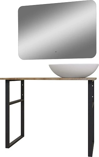 Комплект мебели DIWO Элиста 100 светлое дерево, с раковиной Moduo 55 Leaf (комплект, гарнитур) 55542 555426 Комплект мебели DIWO Элиста 100 светлое дерево, с раковиной Moduo 55 Leaf (комплект, гарнитур) 55542 555426