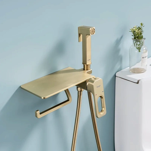 Гигиенический душ Raglo R51.55.03 встраиваемый, сатин золотой Гигиенический душ Raglo R51.55.03 встраиваемый, сатин золотой