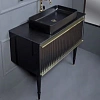 Тумба под раковину Armadi Art Canale 80 843-080-BG черная + золото Тумба под раковину Armadi Art Canale 80 843-080-BG черная + золото