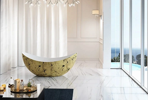 Акриловая ванна ABBER AB9333Gold Акриловая ванна ABBER AB9333Gold